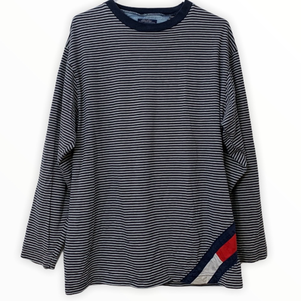 Vintage Tommy Hilfiger Long Sleeve Striped Shirt - Picture 1 of 7